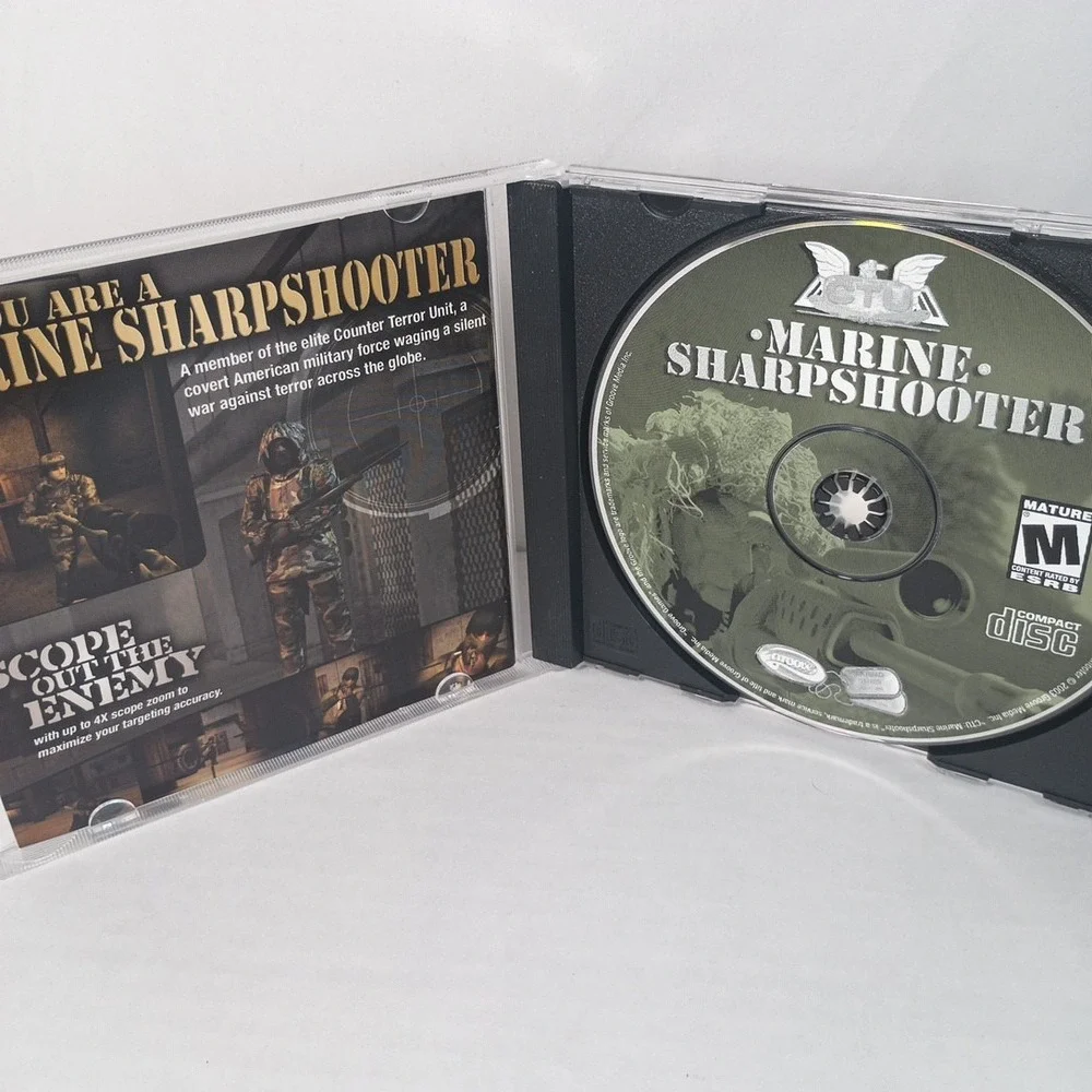 Lot of 5 PC Games Swat3 Serious Sam Die Hard Marine Black Hawk Down